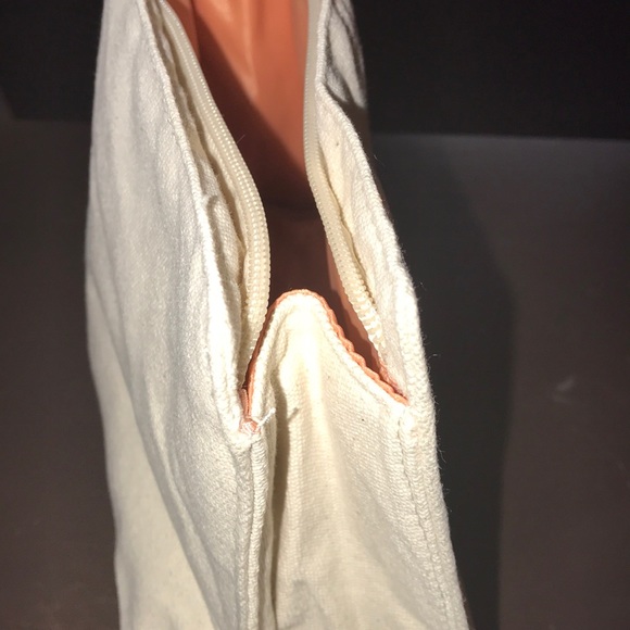 New Nordstrom beauty canvas cosmetic bag - Picture 4 of 5